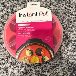 Instant Pot Silicone Egg Bites Mold with Lid - Pink